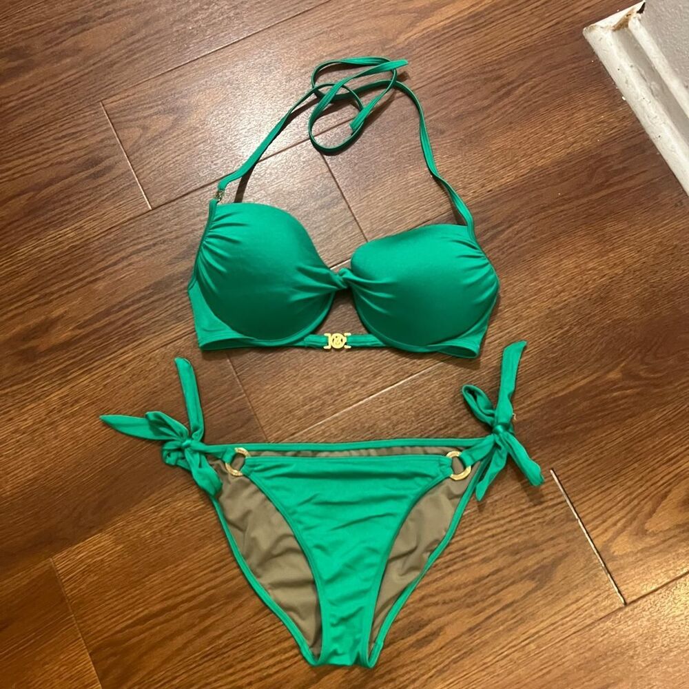 Victoria-s-secret Women's Green Bikinis-and-tankini-sets